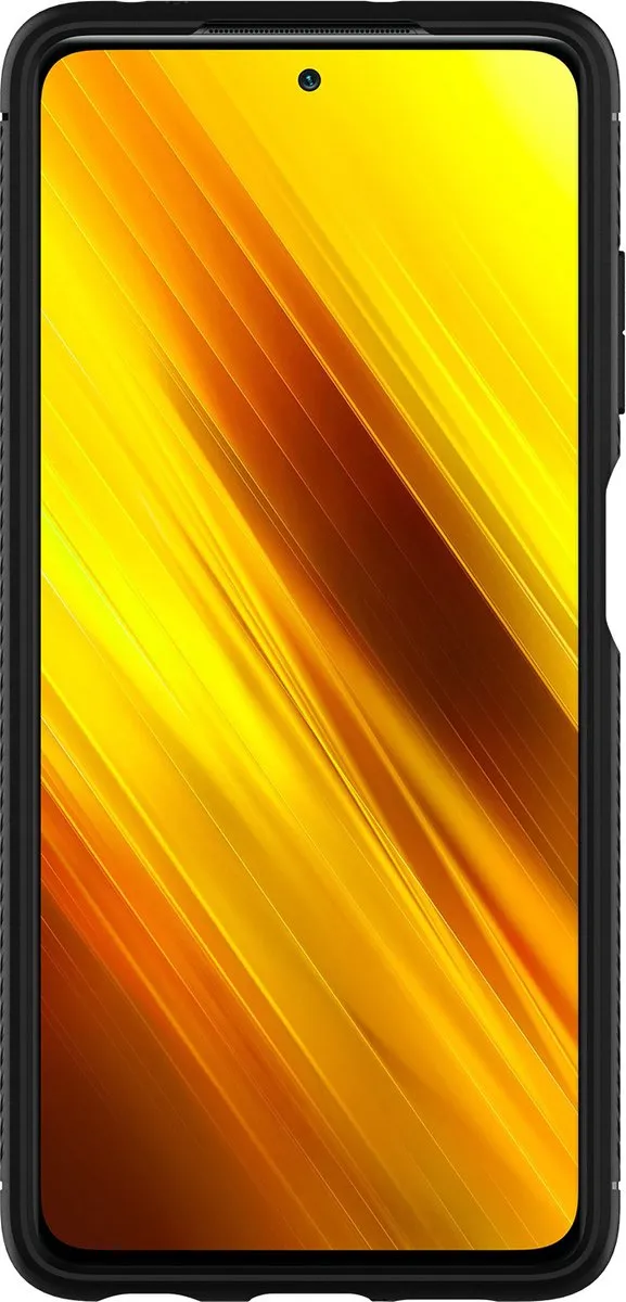 Spigen Poco X3 Rugged Armor Hoesje - Mat Zwart
