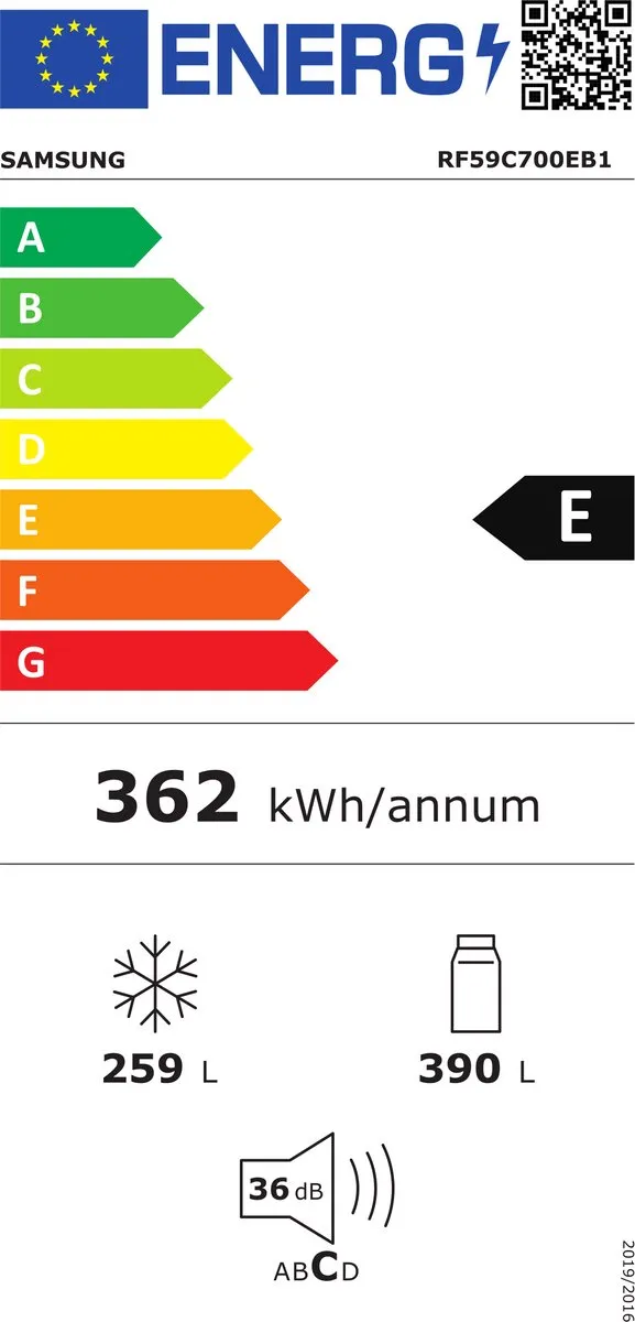 Samsung RF59C700EB1/EG Vrijstaand Koelkast 649L - Zwart