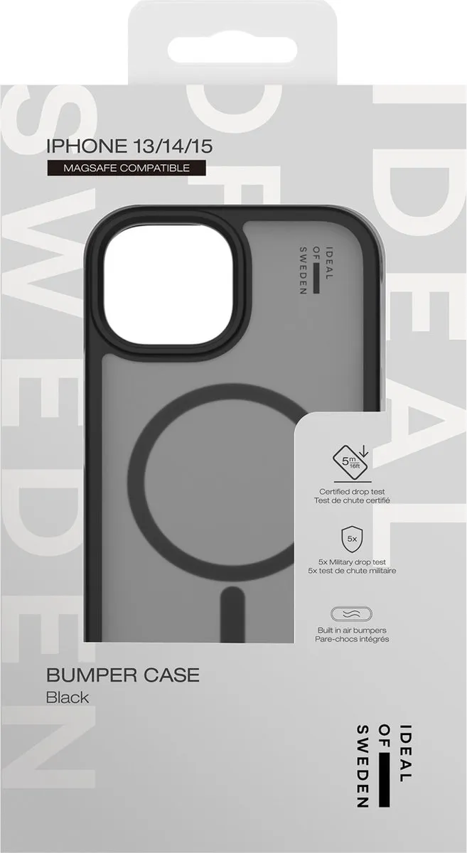 iDeal of Sweden Bumper Case MagSafe iPhone 15/13/14/16e - Zwart