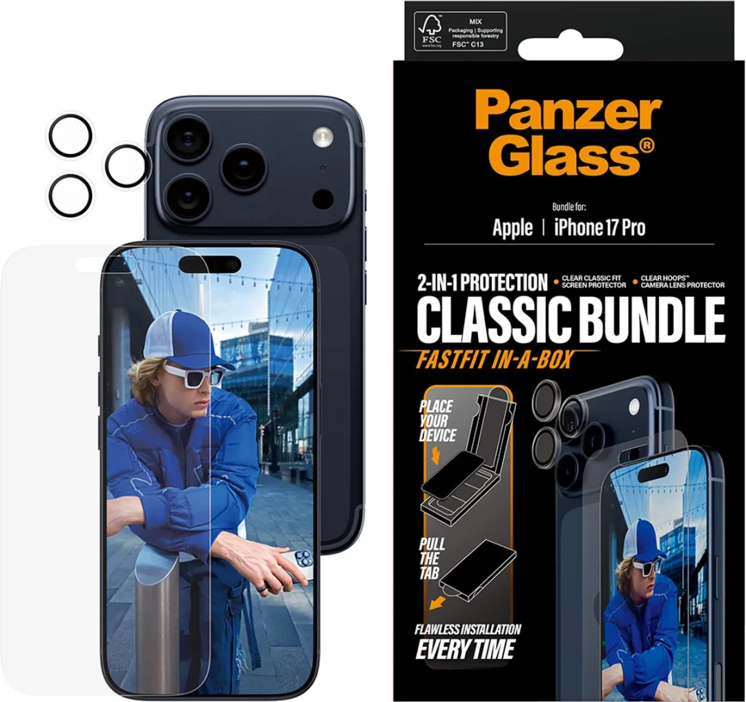 PanzerGlass Classic iPhone 17 Pro 2-in-1 Set