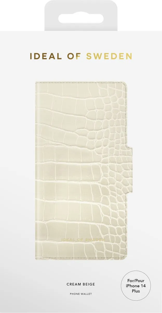 iDeal of Sweden Atelier Wallet iPhone 14 Plus Cream Beige IDAWSS22-I2267-395 - afbeelding 2 van 6