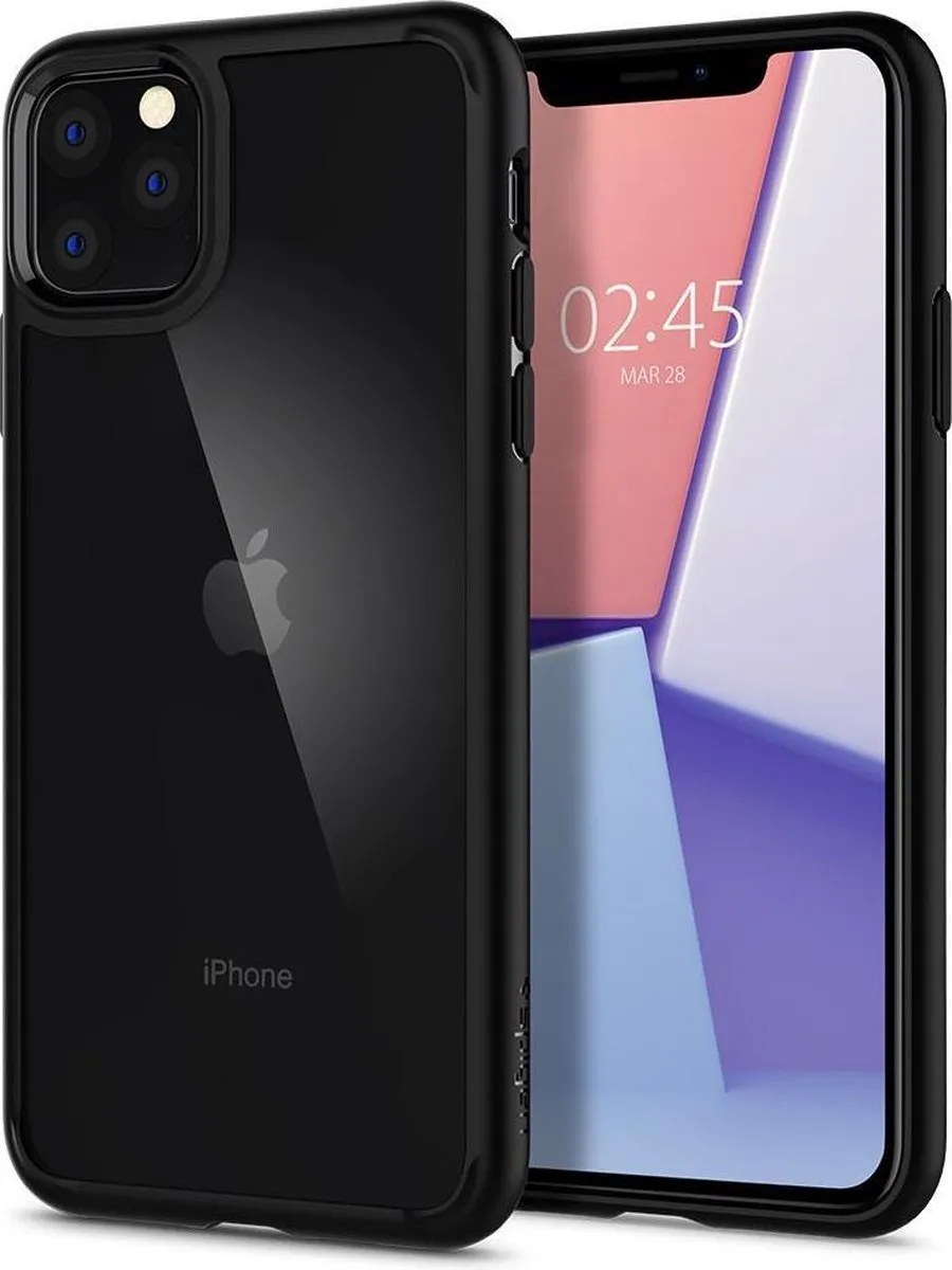Spigen Hardcase TPU Bumper Hoesje iPhone 11 Pro - Zwart