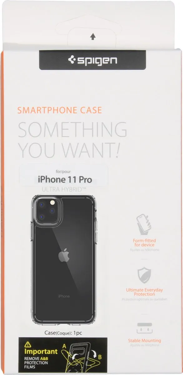 Spigen Hardcase TPU Bumper Hoesje iPhone 11 Pro - Zwart