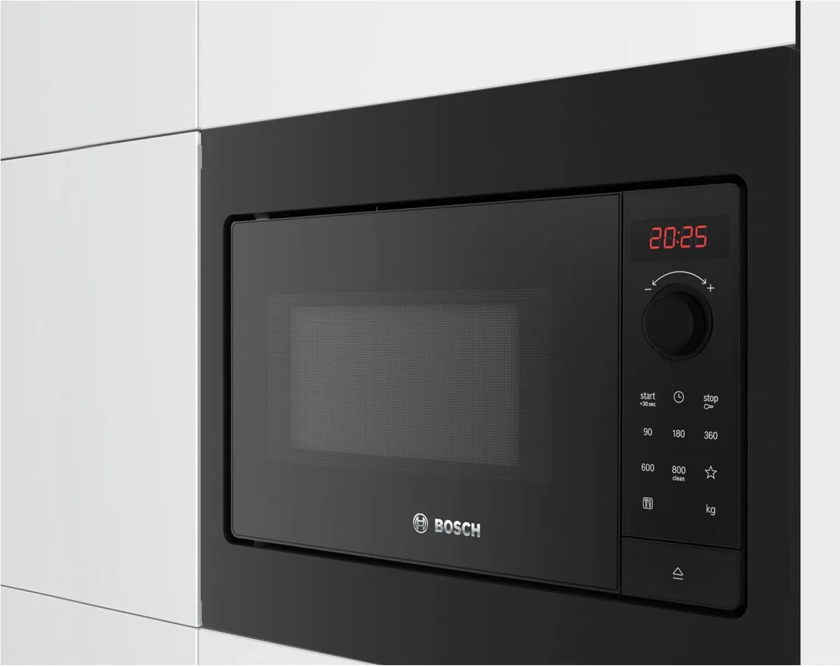 Bosch Serie 2 BFL523MB4 Solo Inbouwmagnetron 800W - 20L - Zwart