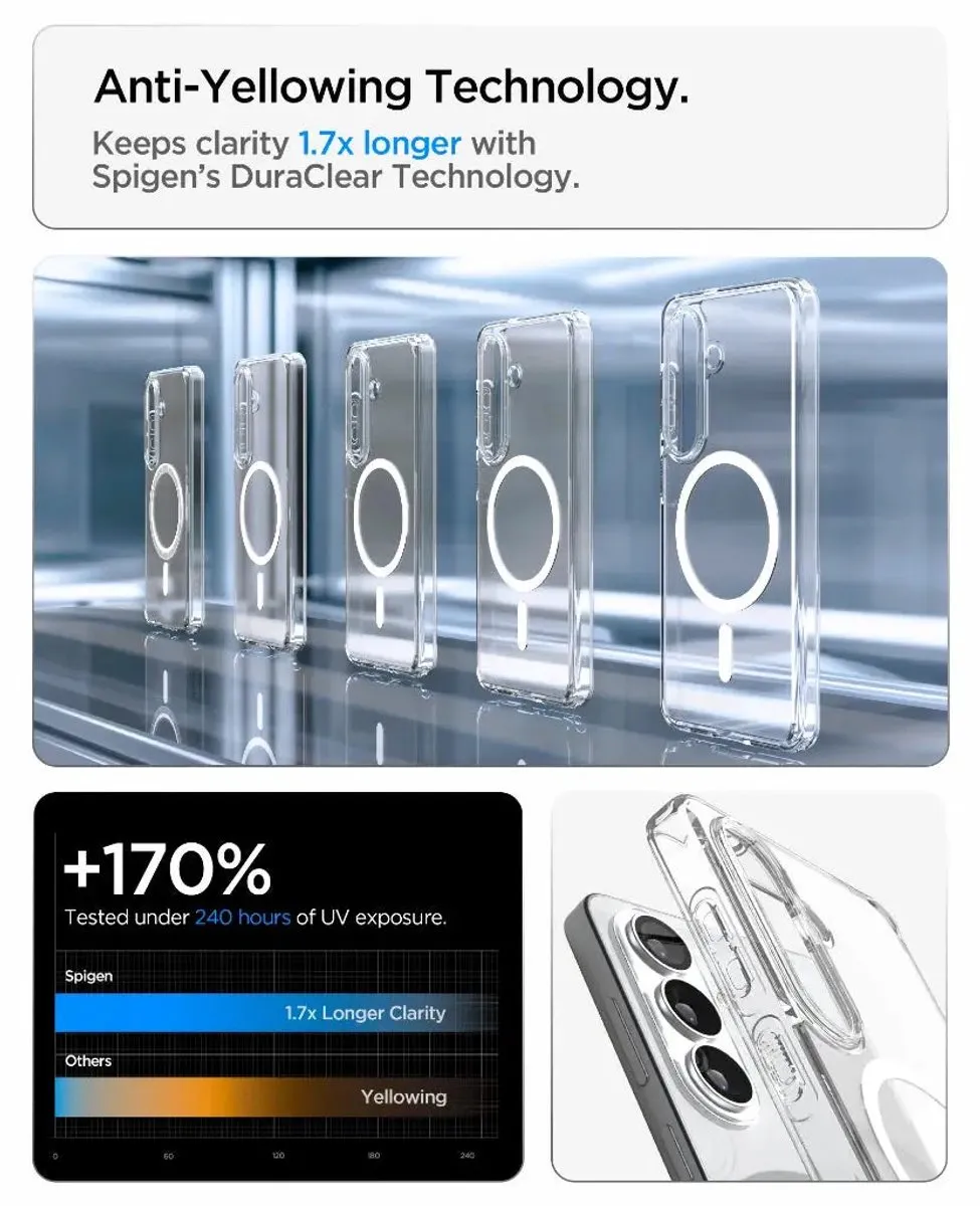 Spigen Ultra Hybrid Backcover S26 Plus - Lichtblauw - 8800337243444