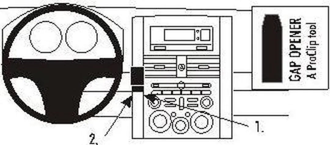 Brodit ProClip Houder 853468 - Mitsubishi Galant 2004-2012