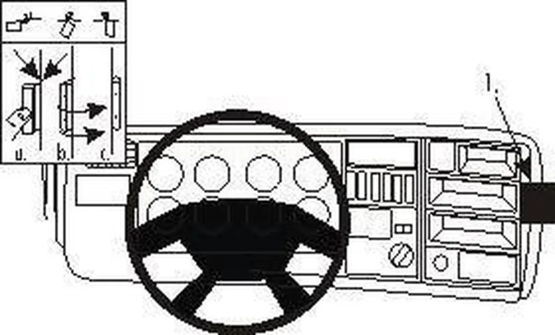 Brodit ProClip Zwart ABS Houder - Scania P/R-Serie 2005-2017 - 853673 - afbeelding 6 van 6