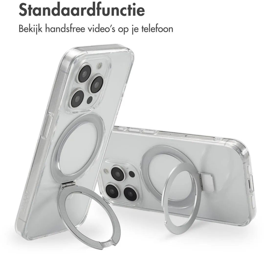 Accezz Hoesje iPhone 15 Pro - Transparant - MagSafe