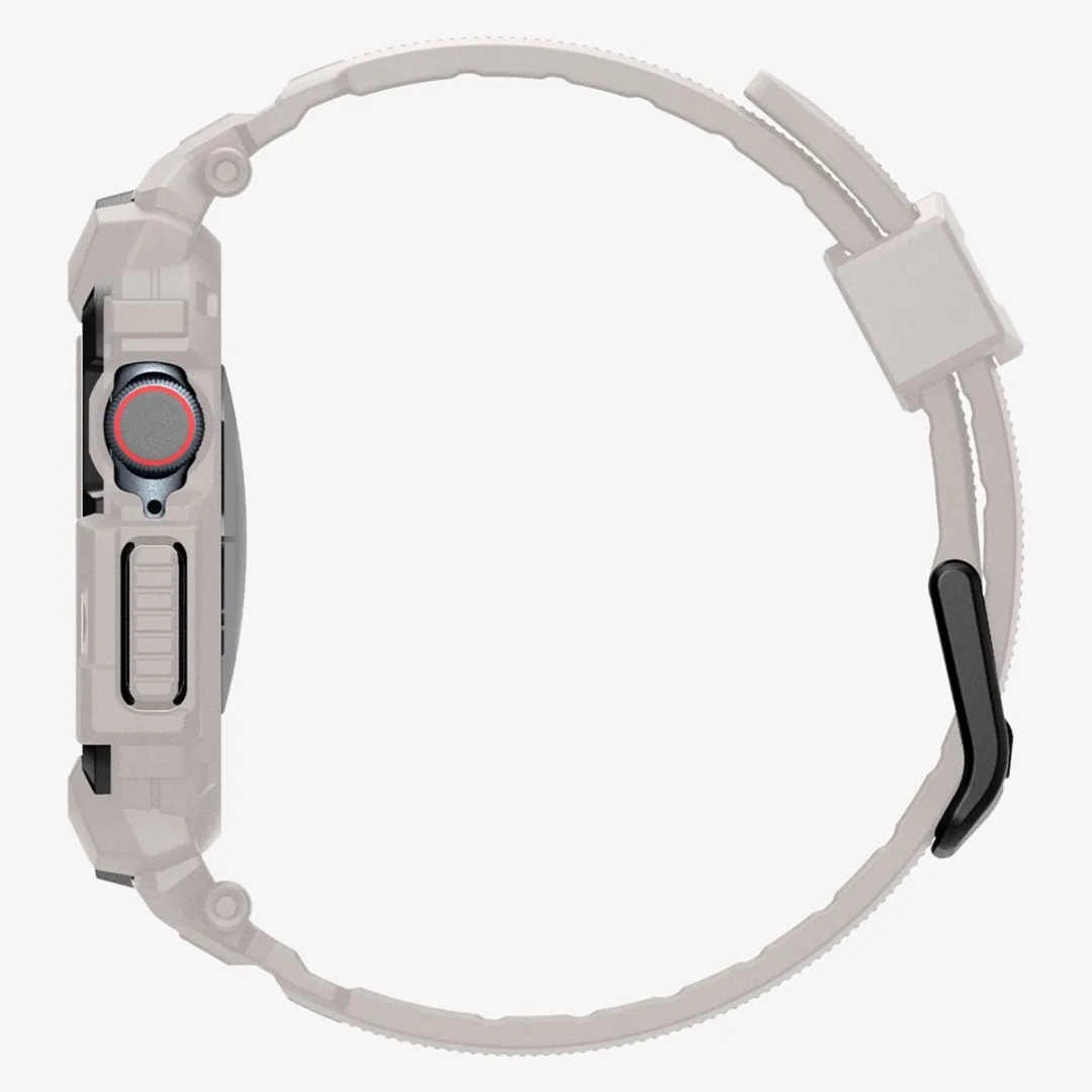 Spigen Rugged Armor Pro Case Apple Watch 10 42mm - Dune Beige - afbeelding 6 van 6