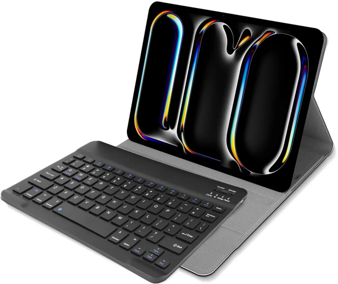 Just in Case Cazy Tablet Hoes iPad Pro 11 2021/2022 - QWERTY Toetsenbord - Zwart