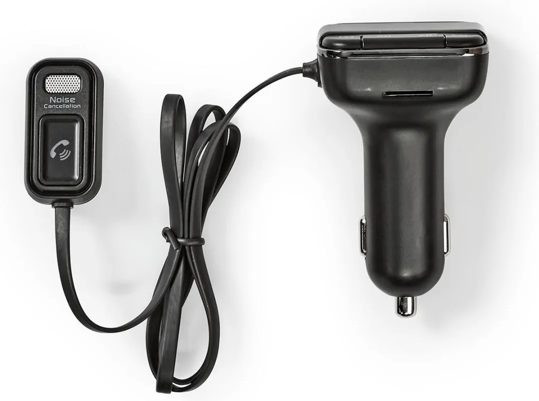 Nedis FM-Audiotransmitter Auto Handsfree Bellen - Grijs/Zwart