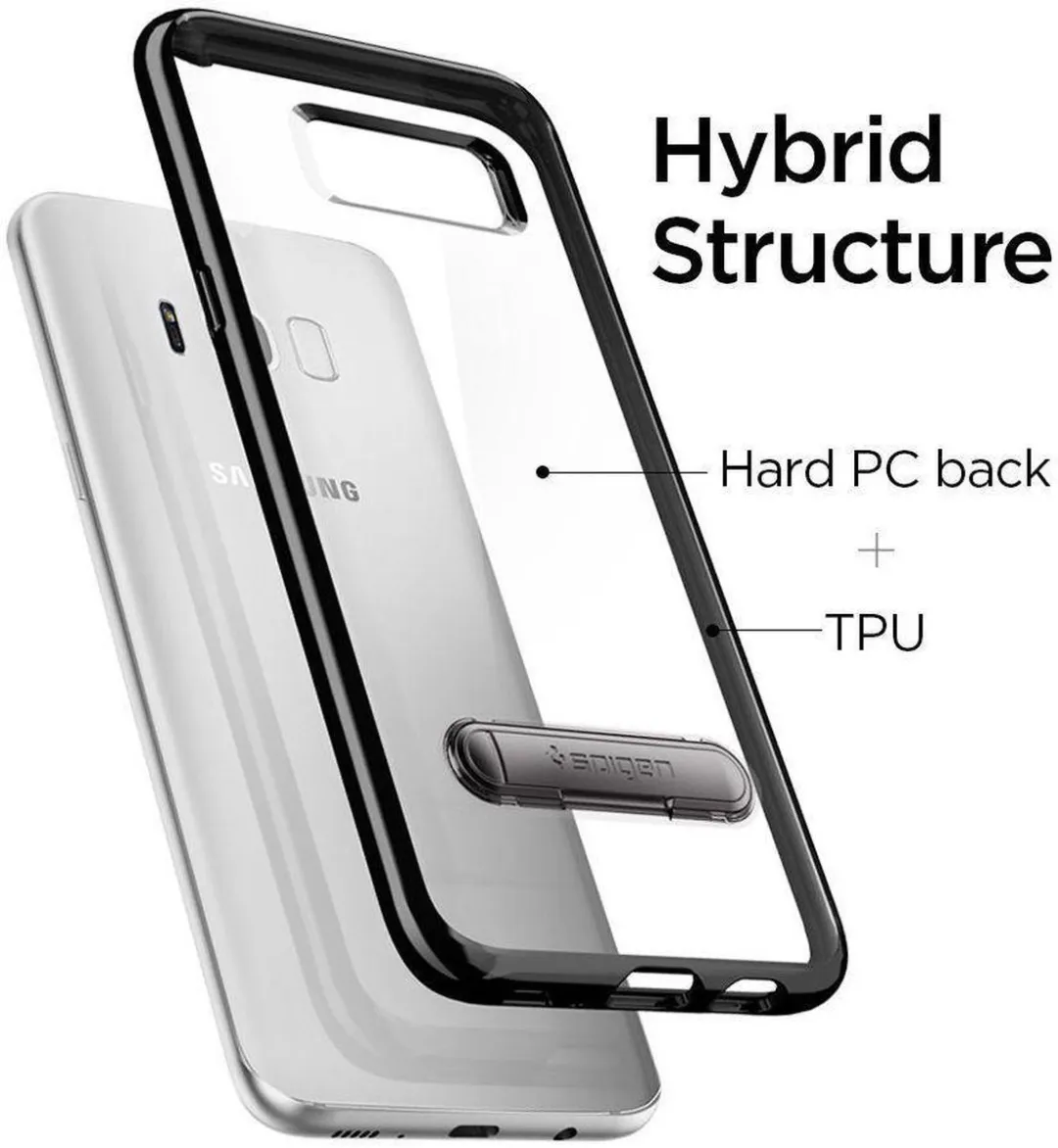 Spigen Ultra Hybrid S Case G955U19632902 - Samsung Galaxy S8+ - Zwart
