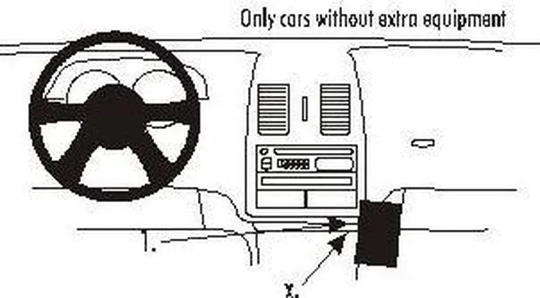 Brodit ProClip Houder Volkswagen Lupo 1999-2005 - 852833