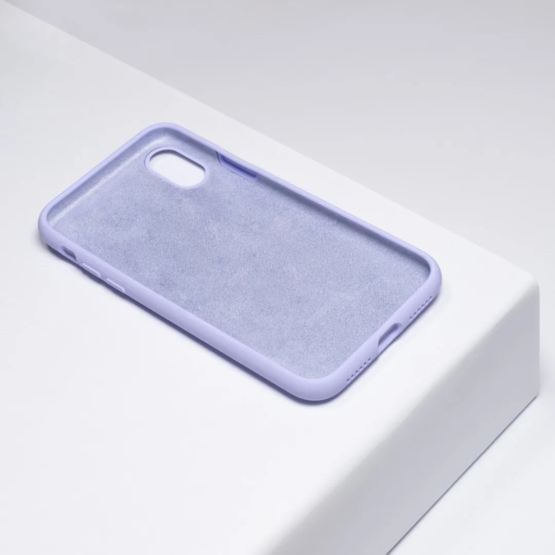 BMAX Siliconen Hoesje iPhone XS - Lichtpaars - BMAX00881249