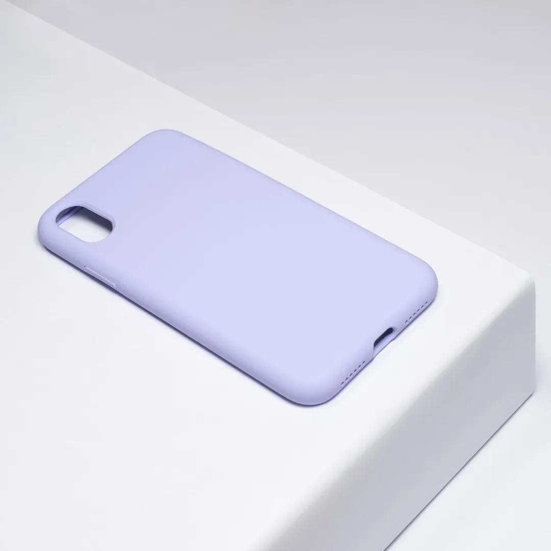 BMAX Siliconen Hoesje iPhone XS - Lichtpaars - BMAX00881249