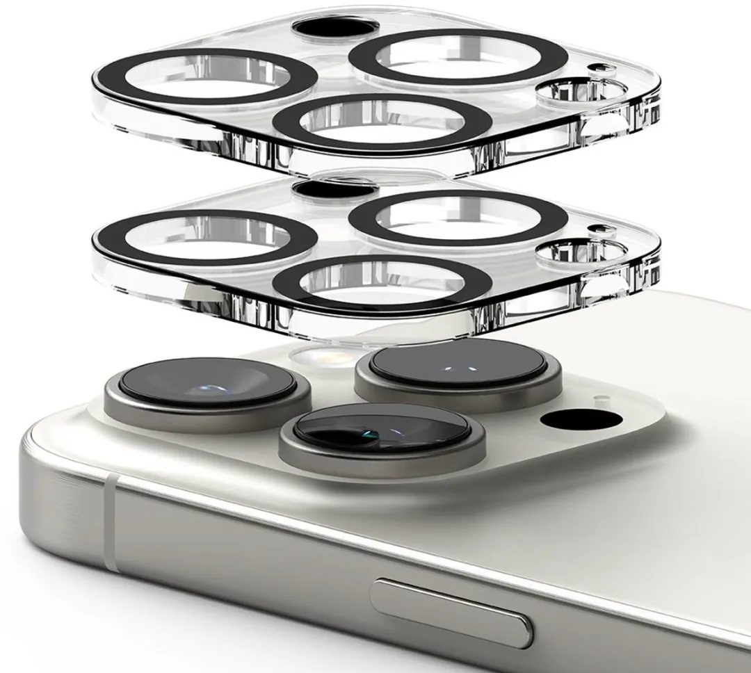 Ringke Full Cover Glass Camera Beschermer iPhone 16 Pro/Pro Max - 2 Stuks