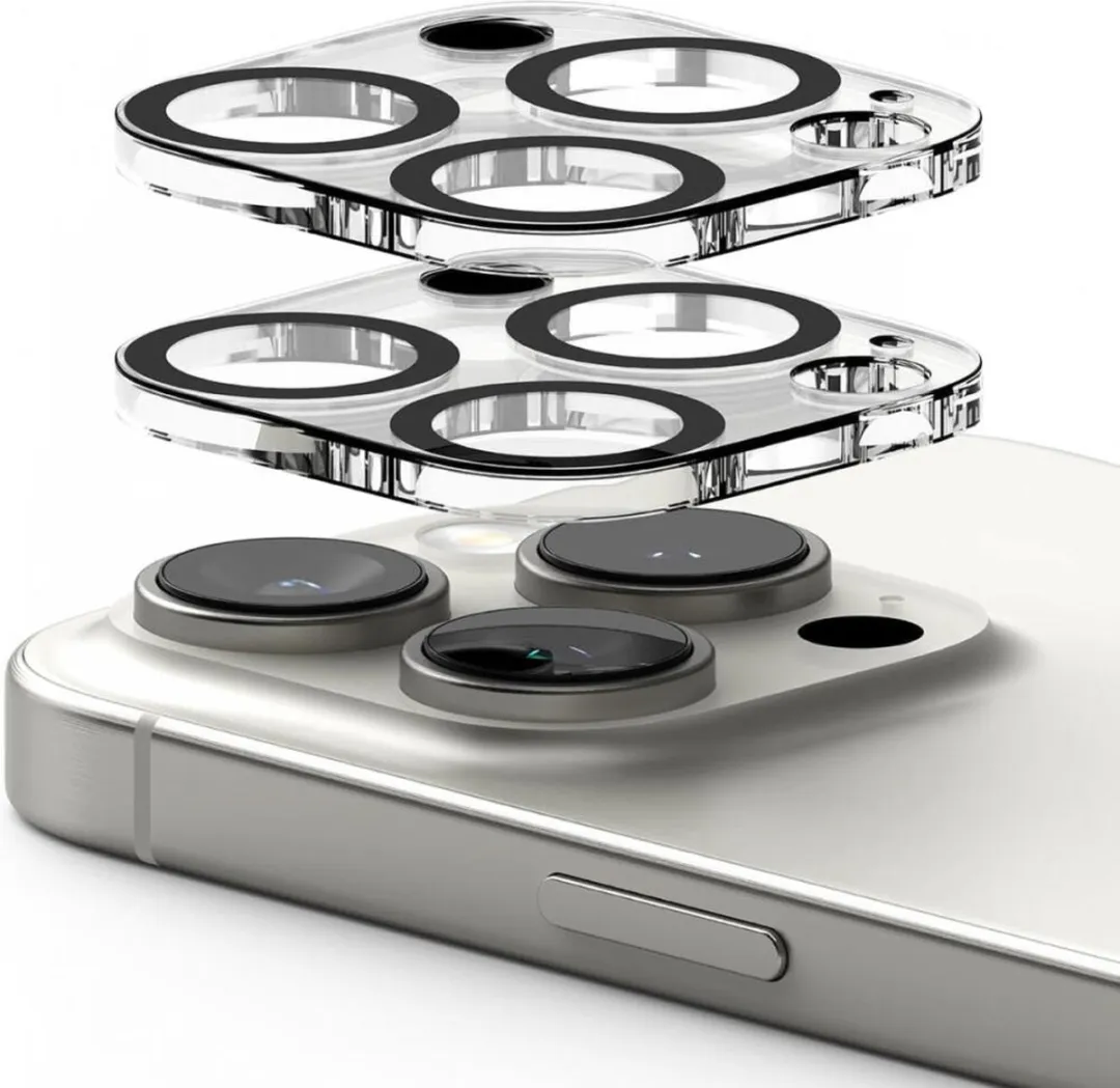 Ringke Full Cover Glass Camera Beschermer iPhone 16 Pro/Pro Max - 2 Stuks