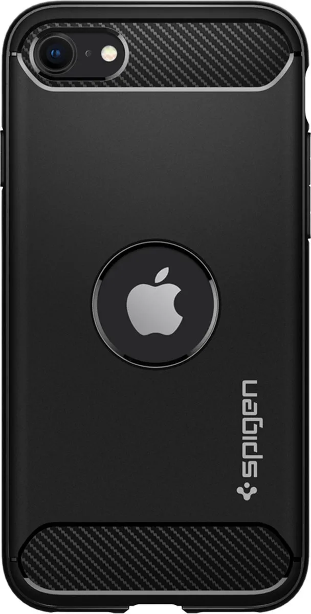 Spigen Rugged Armor Air Cushion iPhone hoesje - Zwart
