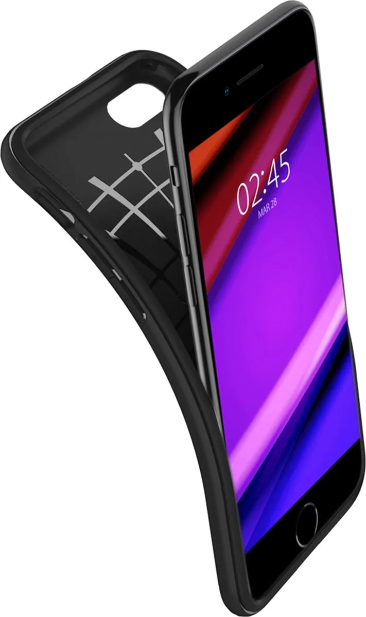 Spigen Rugged Armor Air Cushion iPhone hoesje - Zwart