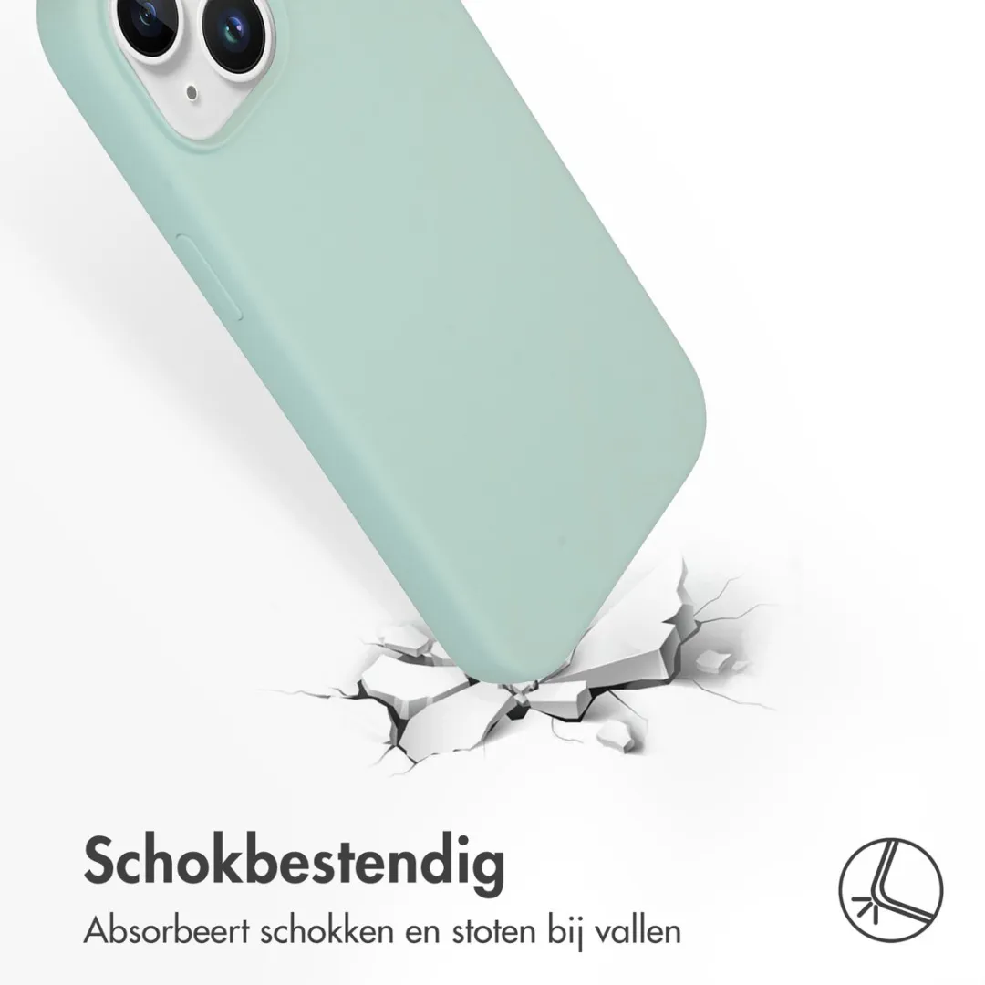 Accezz Hoesje iPhone 15 Sky Blue - Liquid Silicone