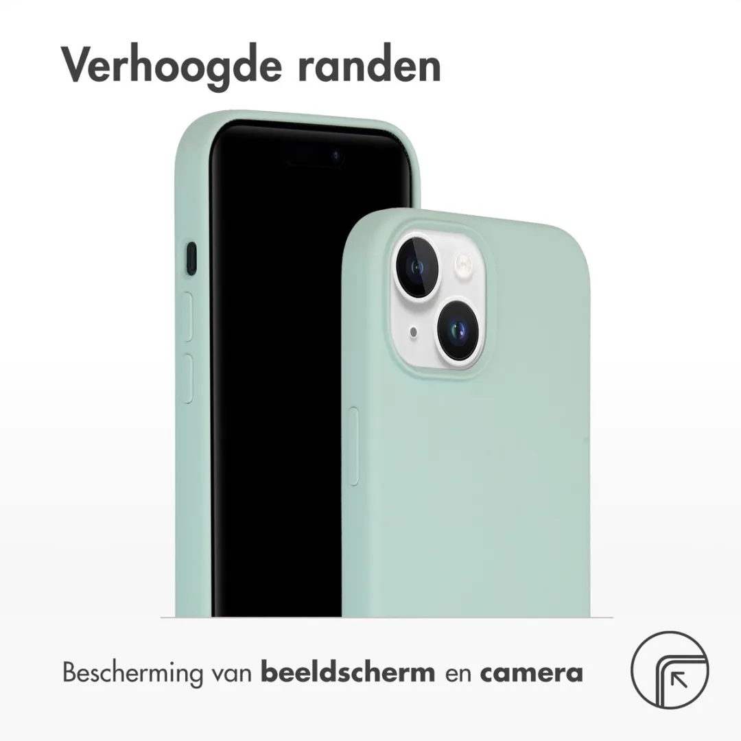 Accezz Hoesje iPhone 15 Sky Blue - Liquid Silicone
