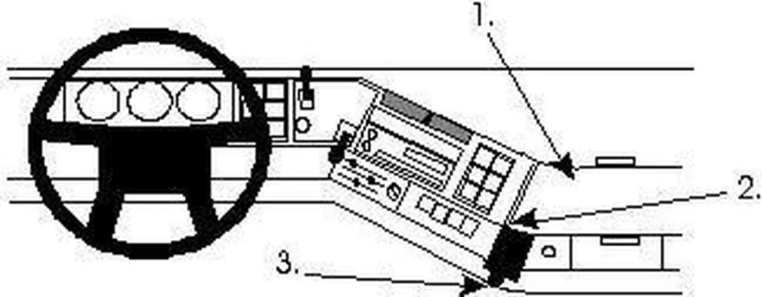 Brodit ProClip Volvo FH/NH/FM 1994-2002 Autospecifieke Houder
