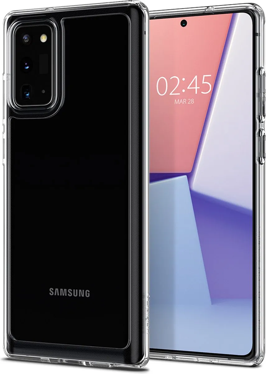 Spigen Crystal Hybrid ACS01370 Hoesje - Samsung Galaxy Note20 - Transparant - afbeelding 2 van 6