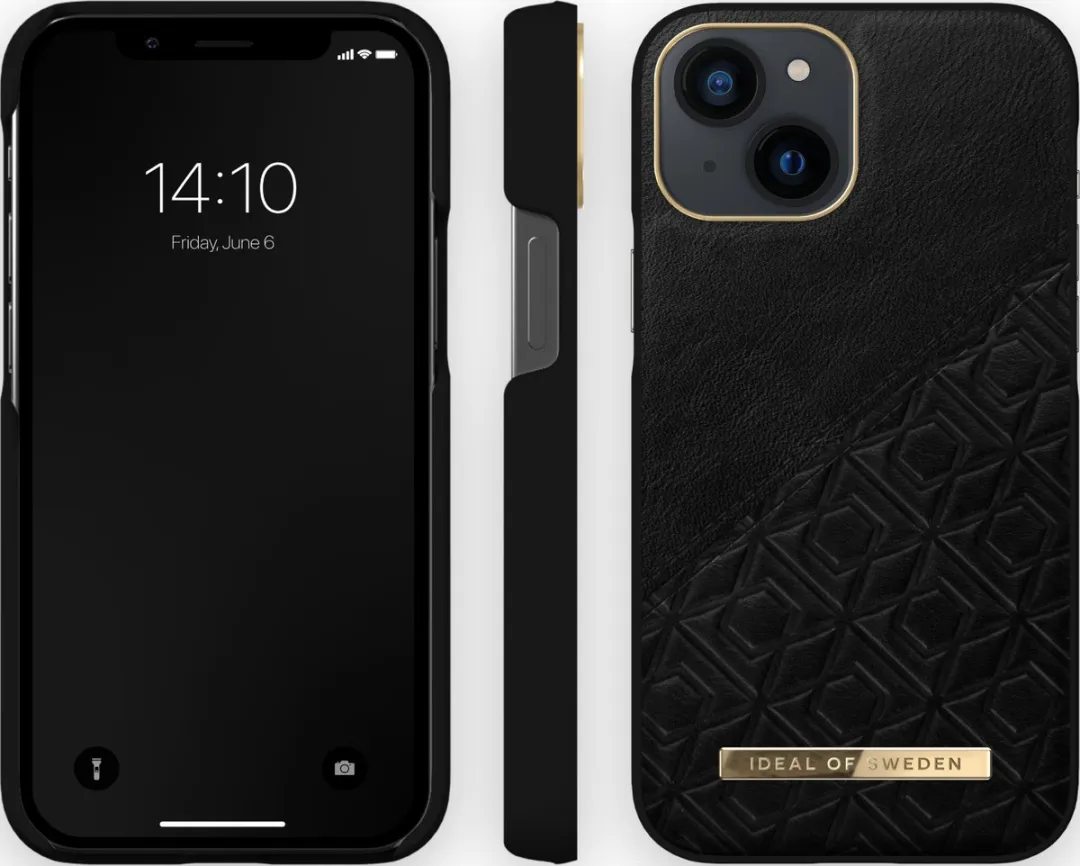 iDeal of Sweden iPhone 13 Mini Hoesje Embossed Black - afbeelding 2 van 2