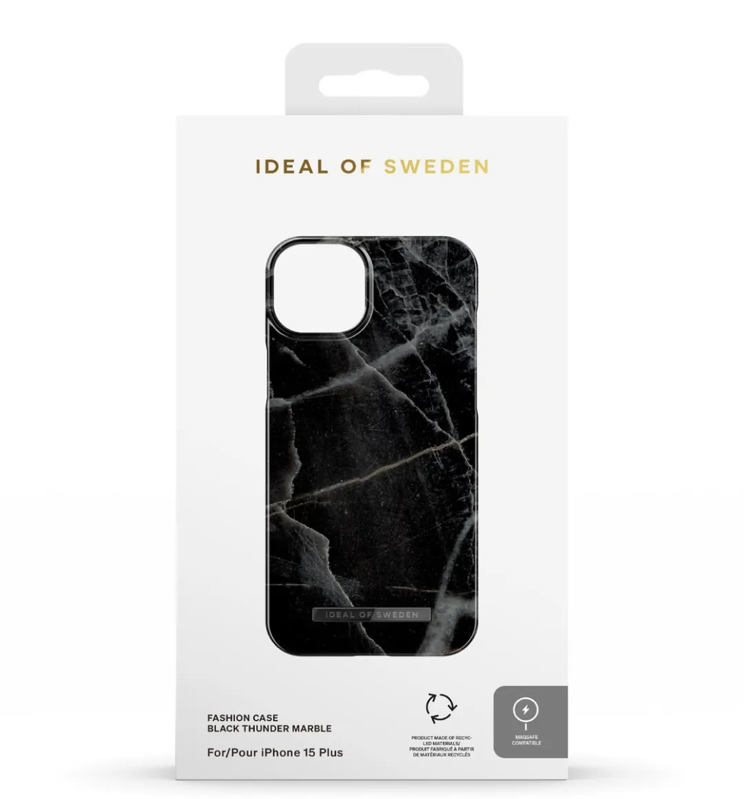 iDeal of Sweden Fashion Case MagSafe iPhone 15 Plus - IDFCMS-I2367-358 - Black Thunder Marble - afbeelding 5 van 6
