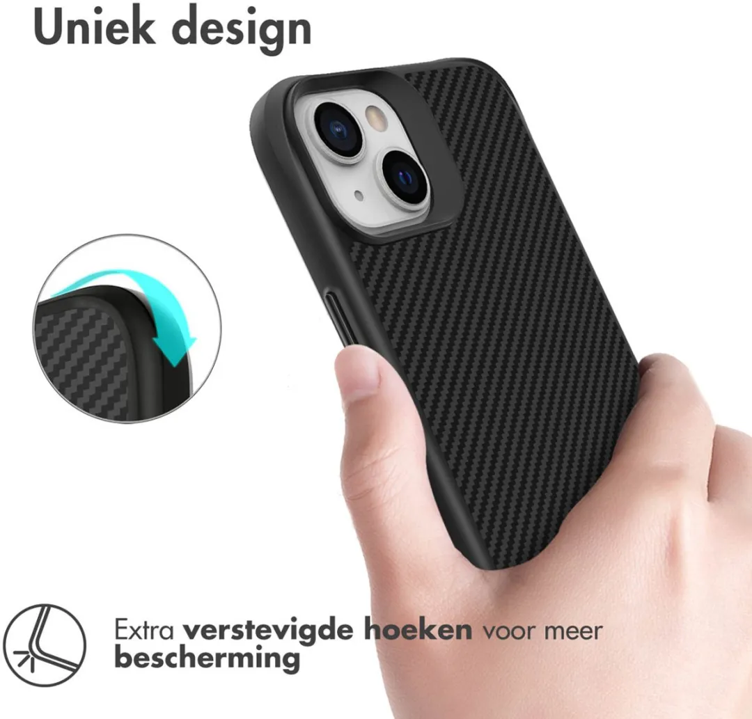 Imoshion Hybrid Carbon Hoesje iPhone 14 - Zwart