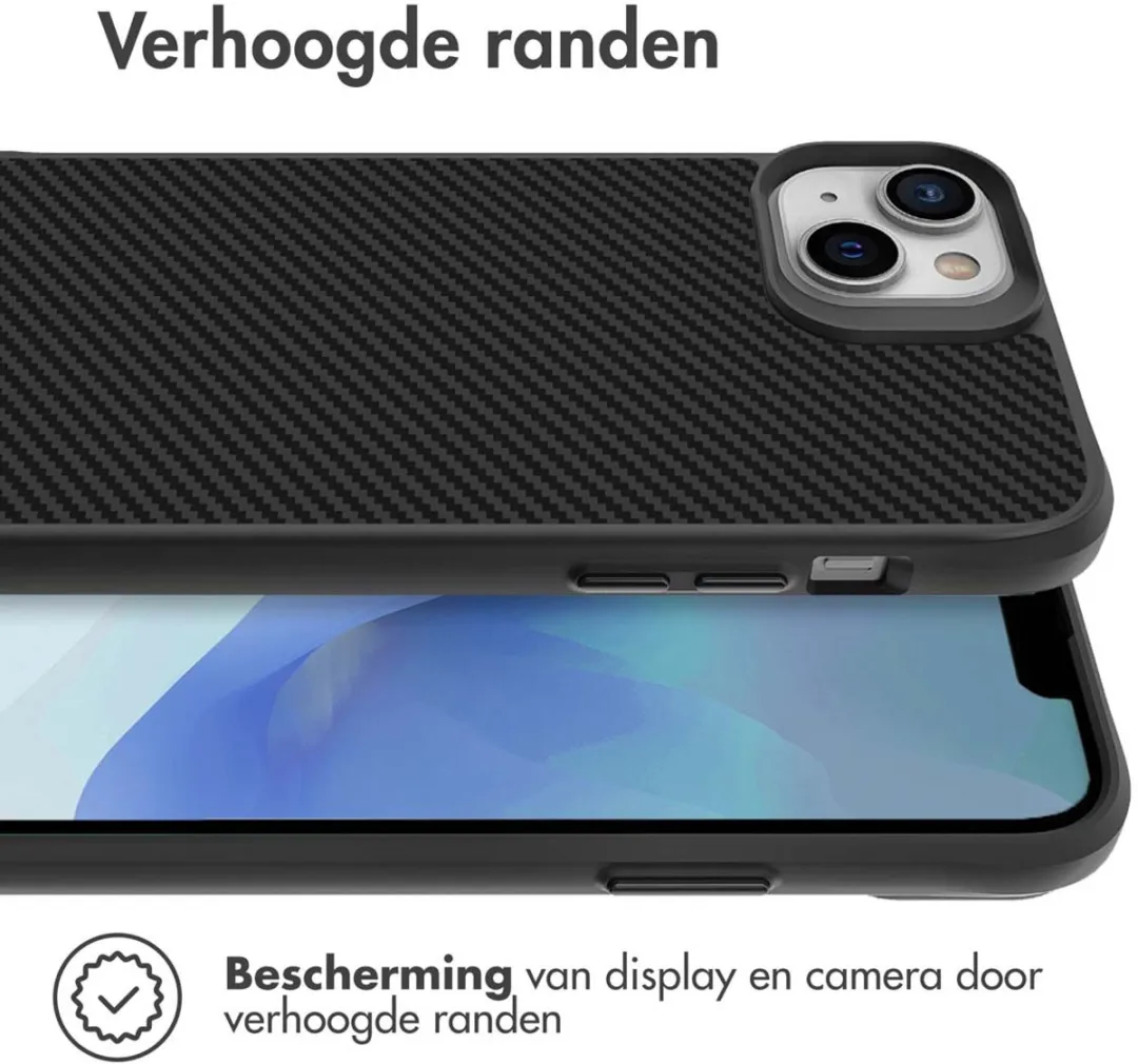 Imoshion Hybrid Carbon Hoesje iPhone 14 - Zwart