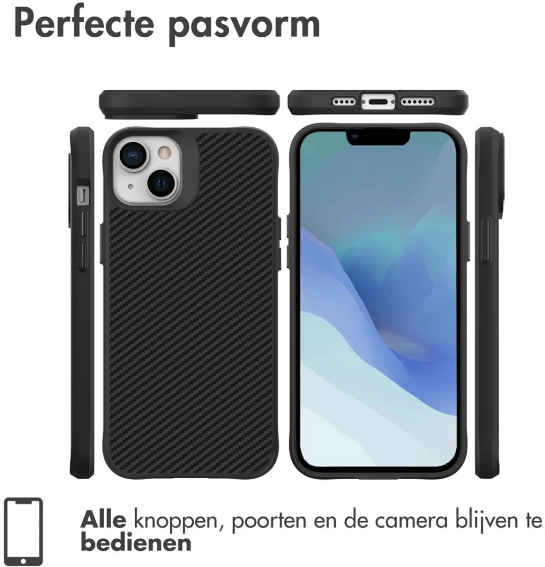 Imoshion Hybrid Carbon Hoesje iPhone 14 - Zwart
