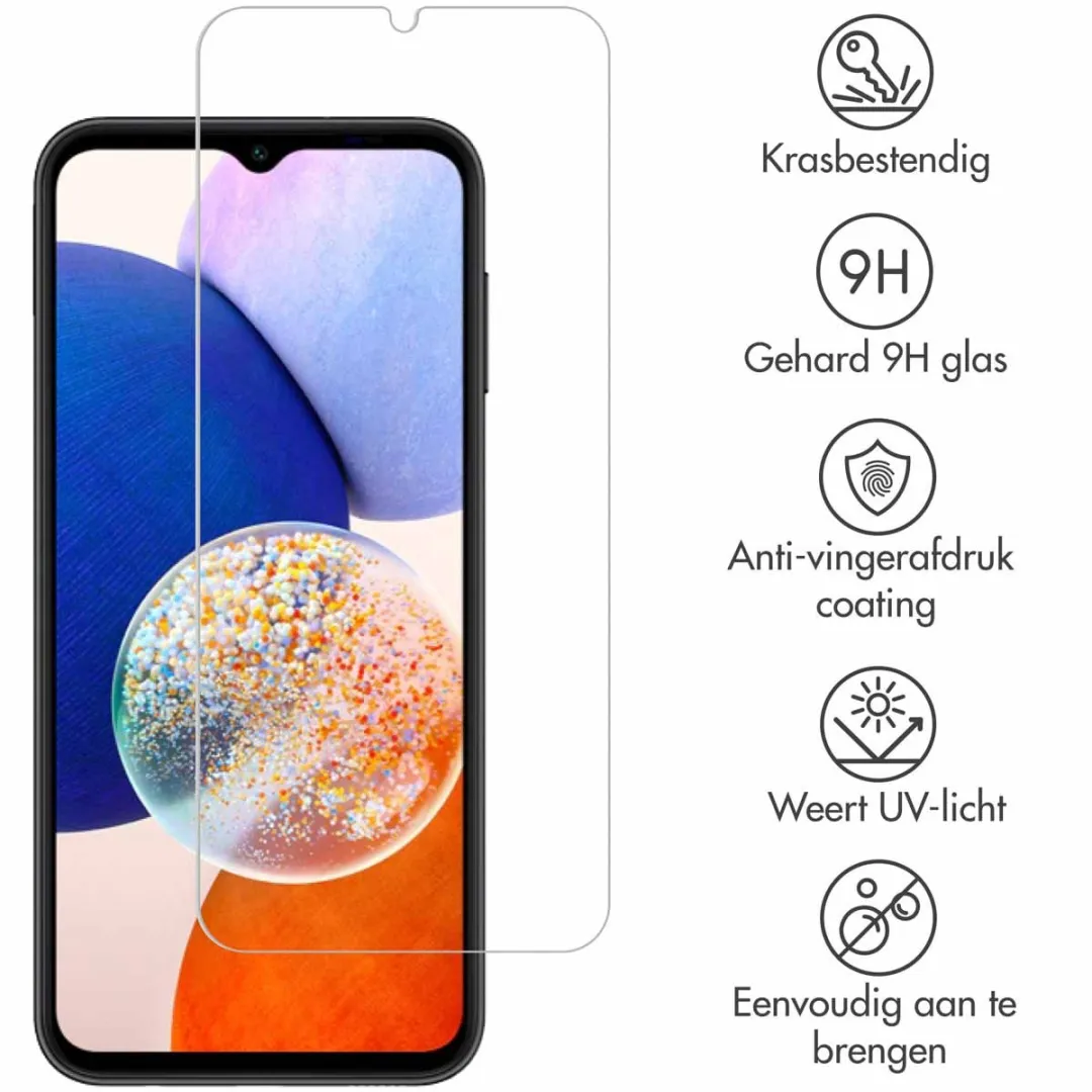 imoshiion Screenprotector Gehard Glas Duopack - Samsung Galaxy A14 5G