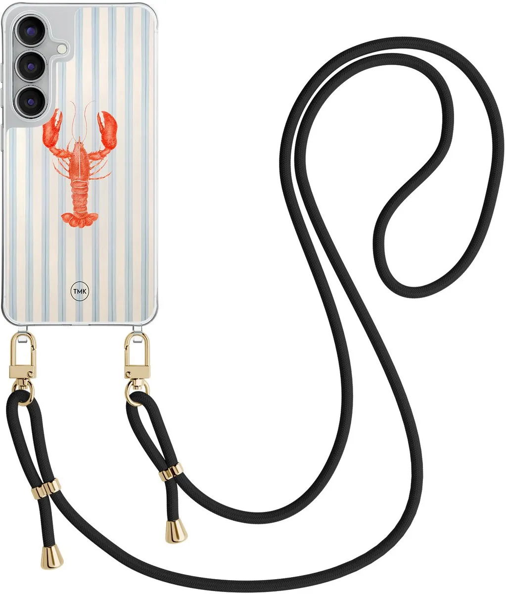 Casevibes S25 FE Telefoonhoesje - Blauw Crossbody - Kreeft - CV/S/S25FE/C/003