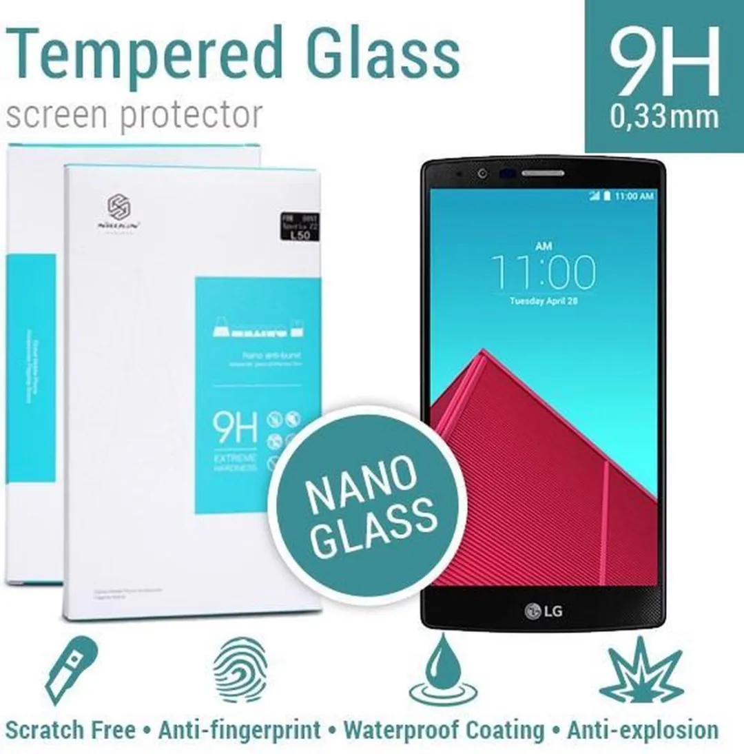 Nillkin Tempered Glass 9H Nano voor LG G4