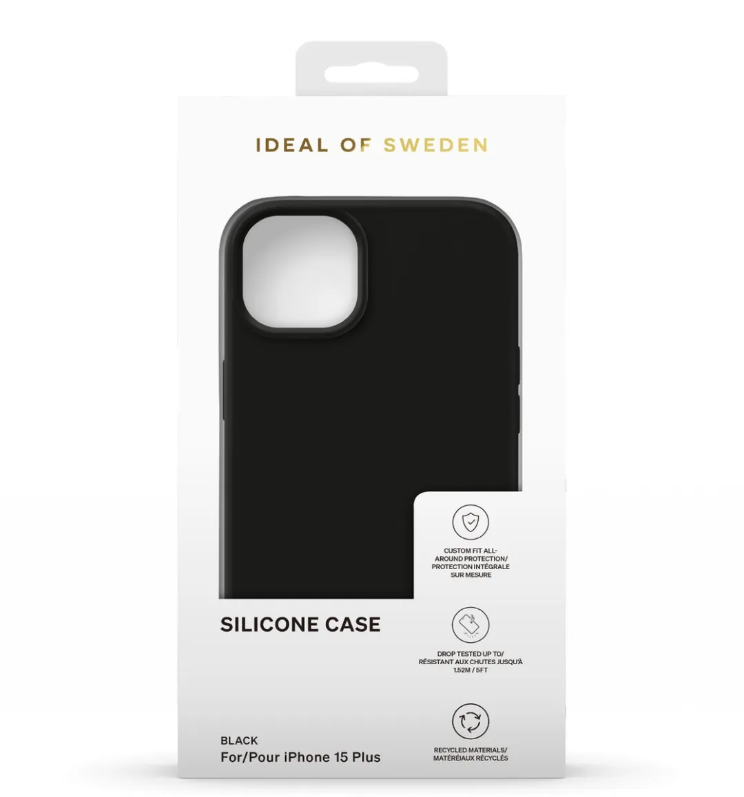 iDeal of Sweden iPhone 15 Plus Silicone Hoes - IDSIC-I2367-01 - Zwart