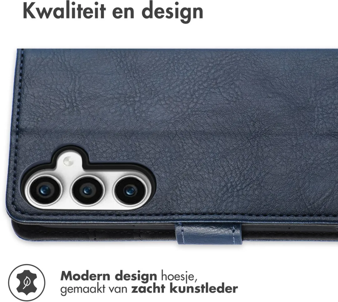 Imoshion Hoesje Samsung Galaxy S23 FE - 3 Pasjes - Donkerblauw