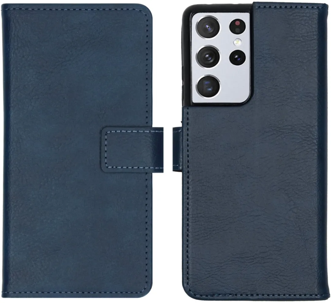 Imoshion Hoesje Samsung Galaxy S21 Ultra 3 Pasjes - Donkerblauw