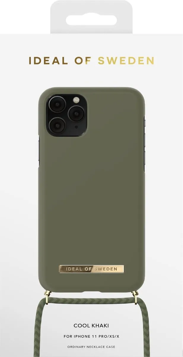 iDeal of Sweden Ordinary Phone Necklace Case iPhone 11 Pro/XS/X - Cool Khaki - afbeelding 3 van 4
