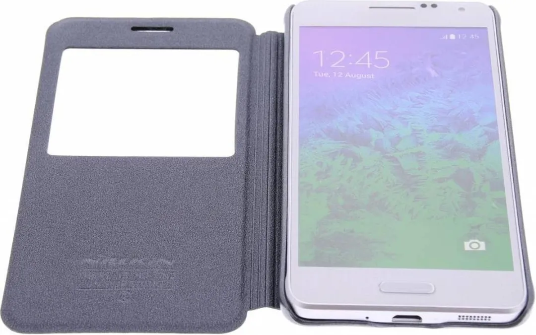 Nillkin Sparkle Book Cover Zwart - Samsung Galaxy Alpha - afbeelding 4 van 6