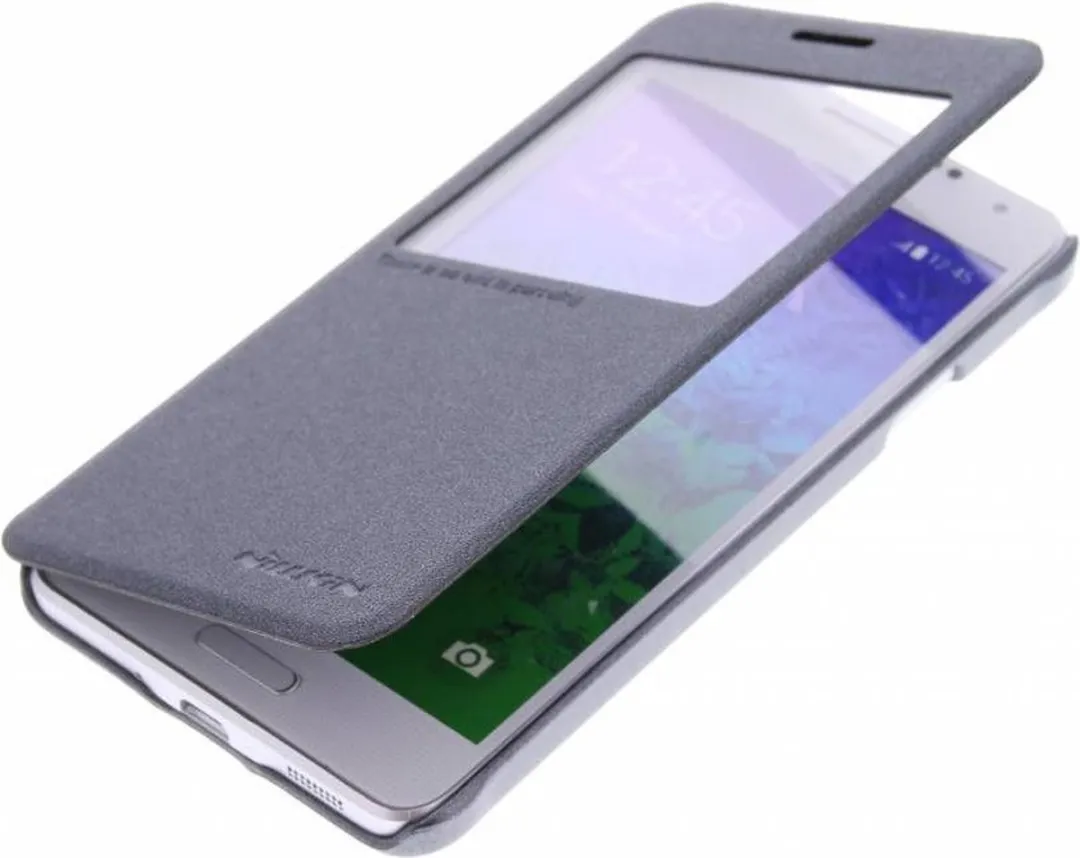 Nillkin Sparkle Book Cover Zwart - Samsung Galaxy Alpha - afbeelding 3 van 6