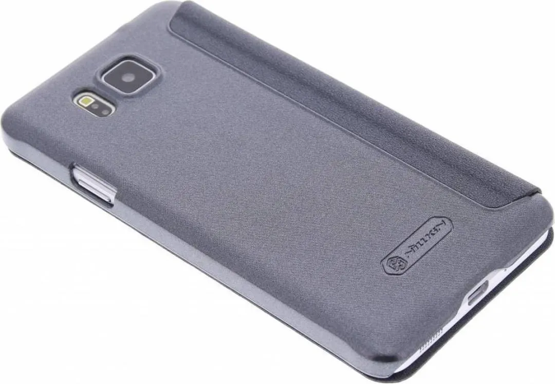Nillkin Sparkle Book Cover Zwart - Samsung Galaxy Alpha - afbeelding 2 van 6