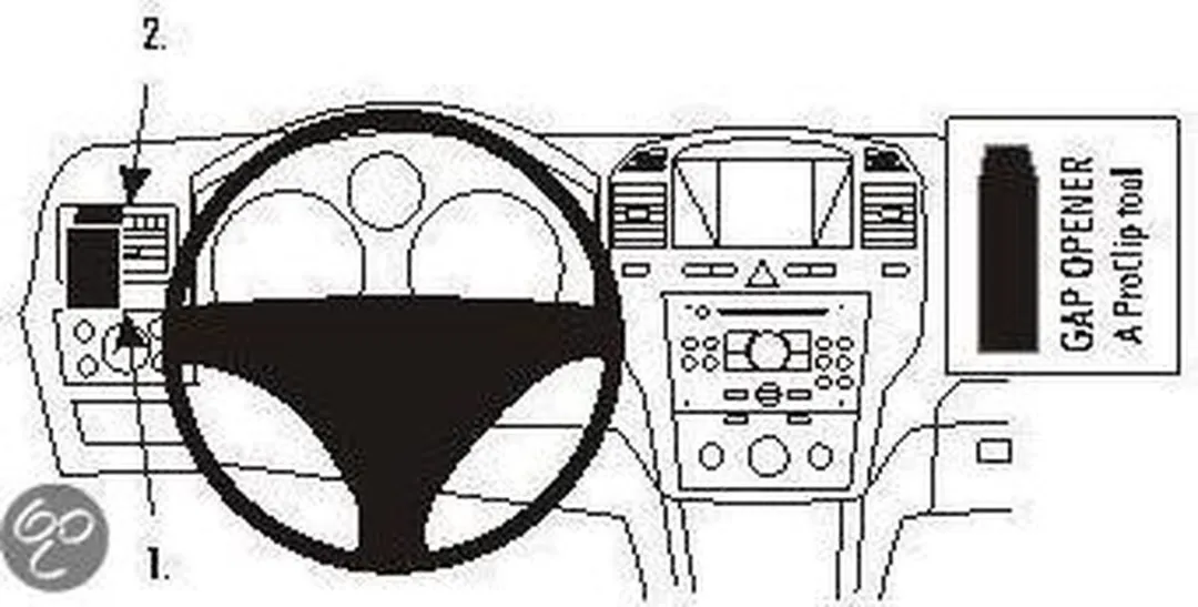 Brodit ProClip Opel Zafira B 803671 - Left Mount