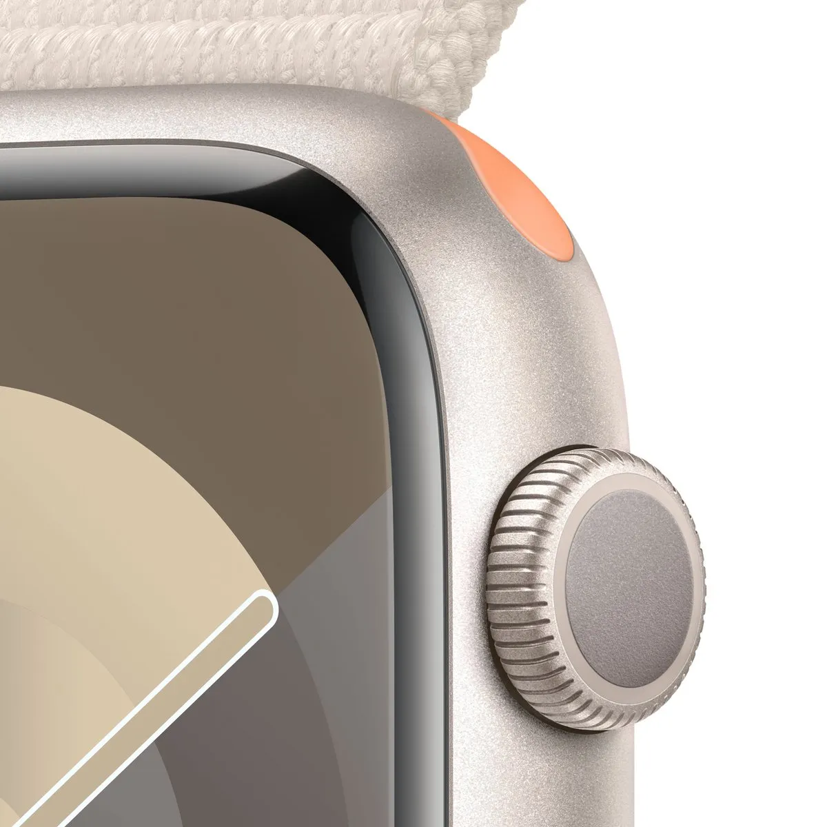 Apple Watch Series 9 45mm Starlight Aluminium - Sport Loop Beige