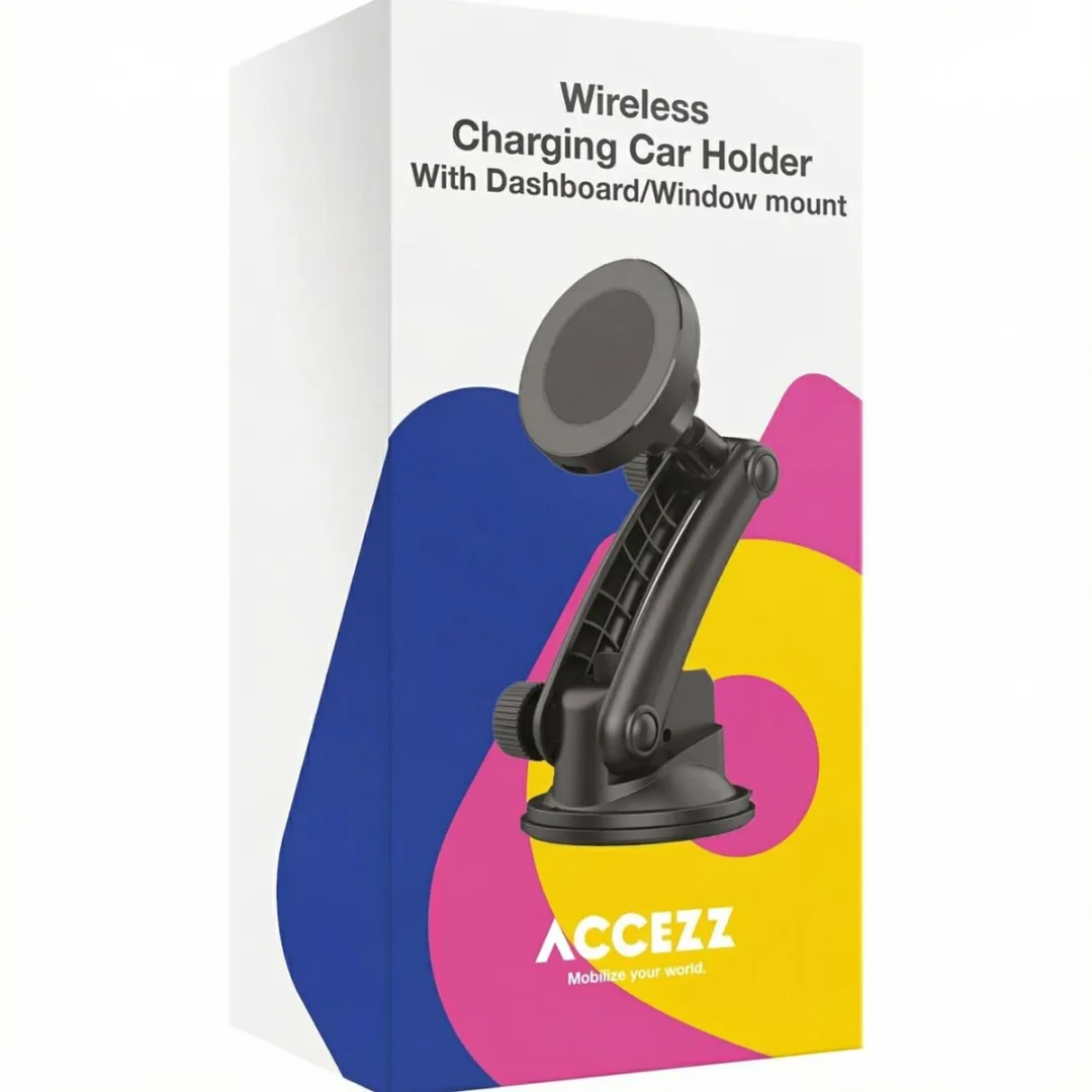 Accezz SH00068214 Telefoonhouder Auto - Magnetisch Opladen - Zwart
