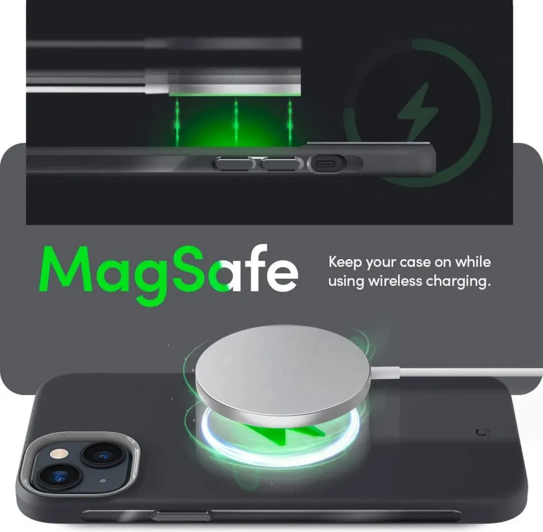 Spigen Cyrill Ultra Color MagSafe Hoesje ACS04943 - iPhone 14 Plus Grijs - afbeelding 6 van 6