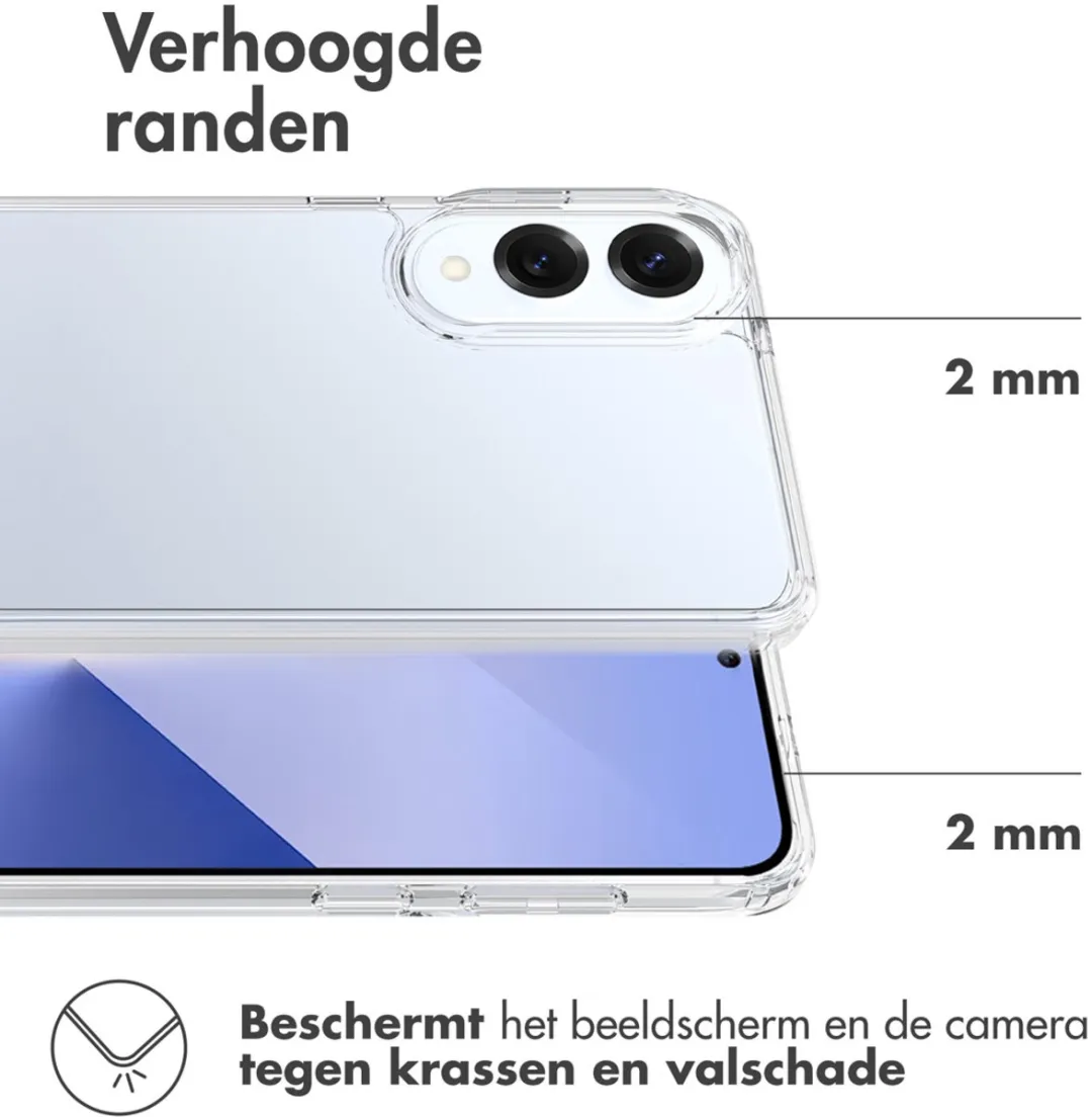 Accezz Xtreme Impact Backcover 2.0 voor Samsung Galaxy S25 Edge - Transparant