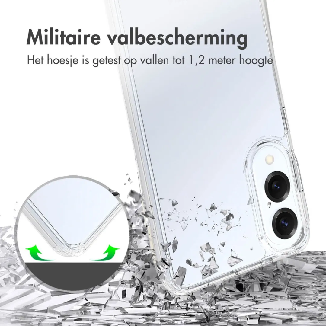 Accezz Xtreme Impact Backcover 2.0 voor Samsung Galaxy S25 Edge - Transparant