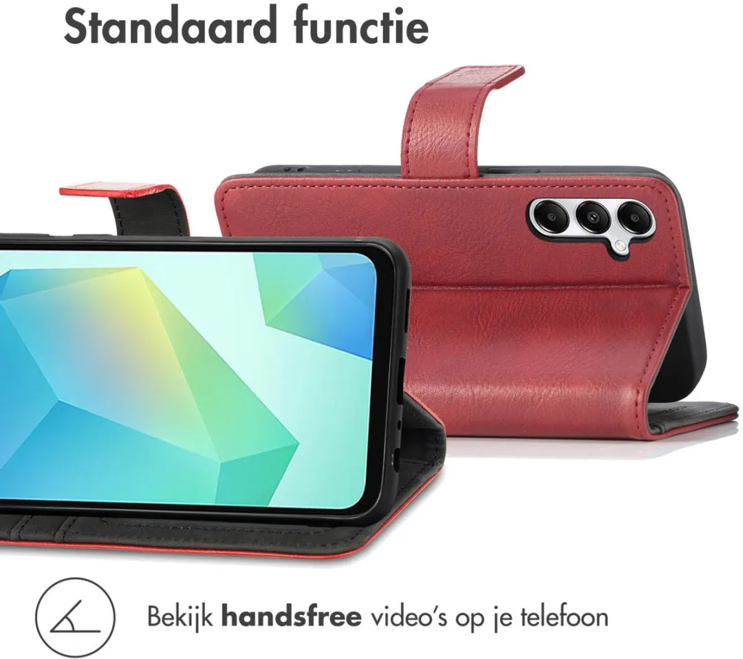 Imoshion Hoesje Samsung Galaxy A16 - 3 Pasjes - Rood - afbeelding 3 van 5