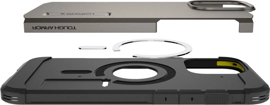 Spigen Tough Armor ACS08145 Hoesje - iPhone 16 Pro - Grijs